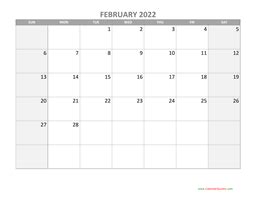 february  calendars calendar quickly