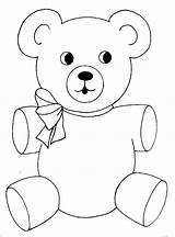 Bear Teddy Coloring Pages Scary Template sketch template