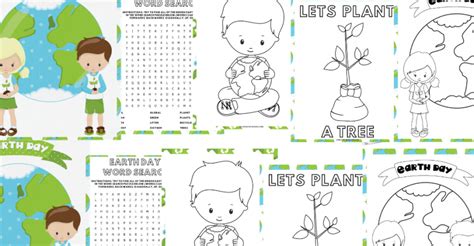 earth day coloring book  printable