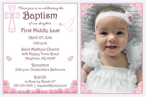 baptism invitation templates