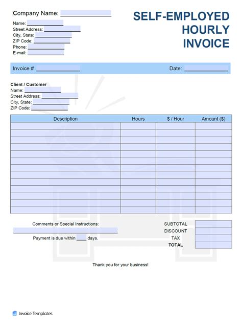 invoice template  independent contractor