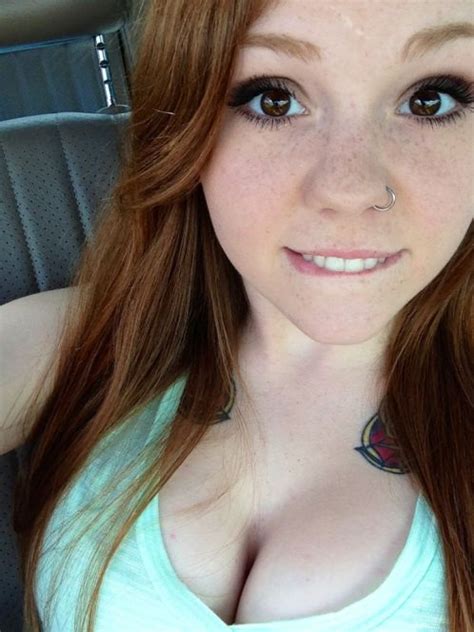 That Smile Beautiful Redhead Freckles Girl Redheads