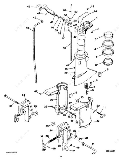 mercury outboard motor parts diagram