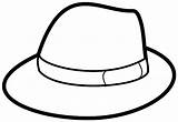Hat Coloring Pages Colouring Gentleman Birthday Color Hats Template Baseball Clipart Sun Kids Cliparts Starry Party Floppy Clip Men Choose sketch template