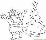 Santa Tree Christmas Coloring Pages Coloringpages101 Kids Color Printable sketch template