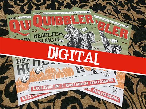 quibbler magazine  pages real text digital  etsy