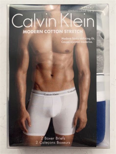 Calvin Klein New Modern Cotton Stretch 2 Pack Boxer Brief Underwear