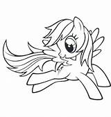 Rainbow Dash Coloring Pages Getdrawings Print sketch template