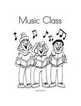 Coloring Class Music sketch template