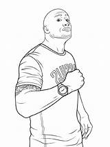 Hogan Hulk Everfreecoloring Dwayne sketch template