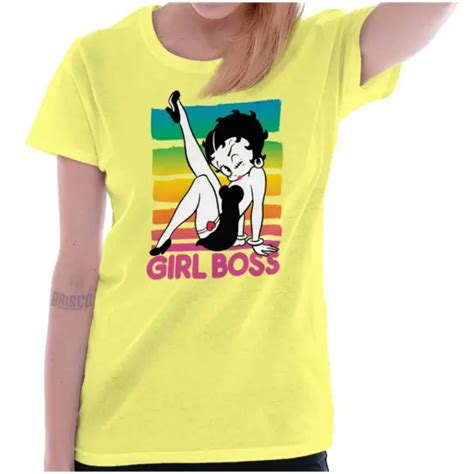 Betty Boop Girl Boss Retro Cute Official Graphic T Shirts For Women T