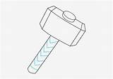 Hammer Thor Drawing Draw Easy Thors Pngkey sketch template