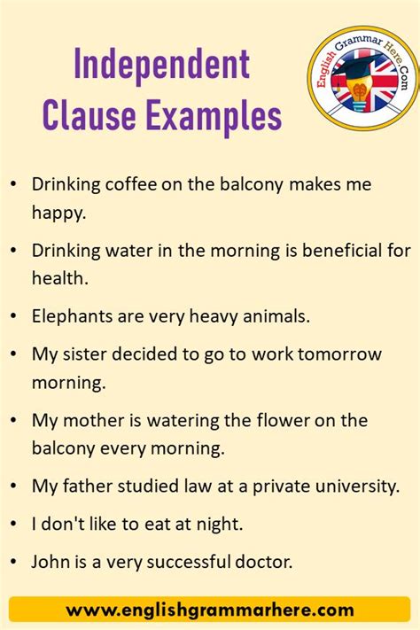 independent clause independent clause examples  definition