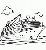 Ship Cruise Coloring Pages Kids Titanic Disney Boat Drawing Printable Sinking Transportation Ships Printables Sheets Color Drawings Print Sheet Water sketch template