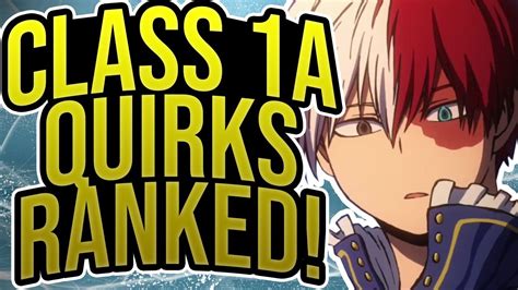 Class 1 A Quirks Ranked My Hero Academia 296 Youtube