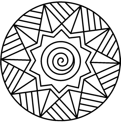 printable mandalas  kids  coloring pages