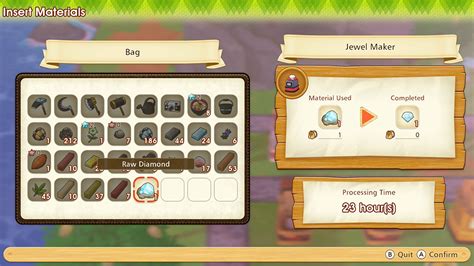 story of seasons pioneers of olive town how to turn gems into jewels