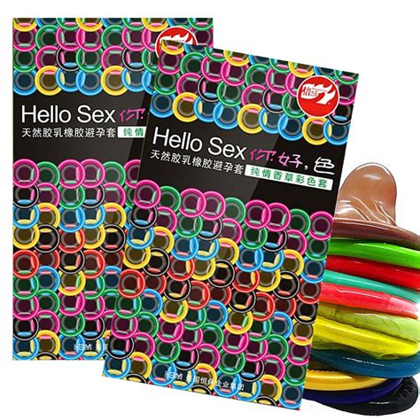 Buy 50 Pcs Lot Colored Condoms Sex Condom Rubber Sex