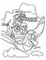 Coloring Pages Disney Rescuers Colouring Bianca Movie Bernard Cartoon Covers Und Book Printable Walt Princess Colors Kids Sheets Books Movies sketch template
