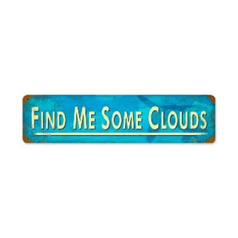 time signs pts find  clouds aviation vintage metal sign