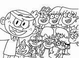 Loud House Coloring Pages Printable Kids Cartoon Sheets Colouring Color Print Sheet Lineart Christmas Books Lincoln Popular Book Halloween Google sketch template