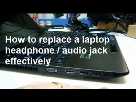 fix  broken laptop audio  headphone jack youtube