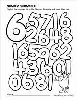 Number Scramble Worksheet Activity Preschool Cleverlearner Coloring Numbers Activities sketch template