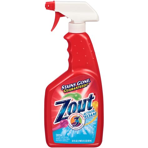 zout laundry stain remover action foam  fl oz  pt  ml