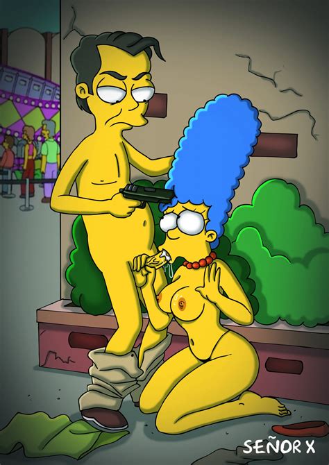 marge simpson gunpoint blowjob marge simpson s oral