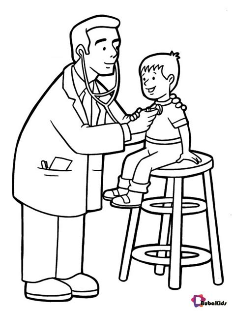 doctors nurses  medical workers coloring pages bubakidscom