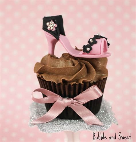 bubble and sweet high heel shoe cupcakes high maintenance decorating