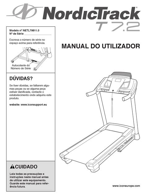 Nordictrack T 7 2 Treadmill Manual Do Utilizador Pdf Download Manualslib