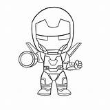 Avengers Coloring Marvel Pages Iron Man Drawing Chibi Captain America Superhero Easy Cartoon Drawings Heroes Endgame Choose Board Clipart sketch template