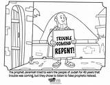 Jeremiah Warns Prophet Prophets Whatsinthebible Repent Isaiah Warning Israelites sketch template