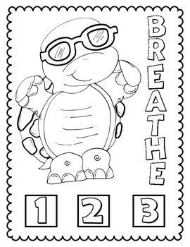 tucker turtle youth coloring pages  positive counseling tpt