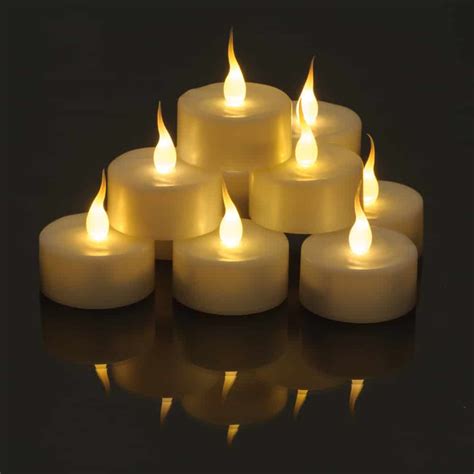 battery operated commercial grade warm white led tea light candle