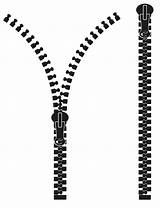 Zipper Vector Silhouette Illustration Clipart sketch template