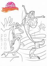 Barbie Mermaid Coloring Pages Printable Dreamhouse Colouring Tale Drawing Color Template Getdrawings Tails Library Clipart Rocks Getcolorings Popular sketch template