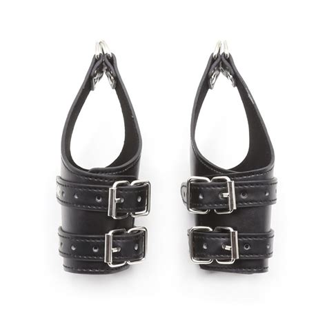 leather suspension wrist handcuffs for sex handcuffs bdsm fetish sex