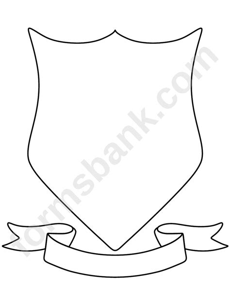 blank coat  arms template printable