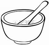 Bowl Mixing Mortar Drawing Spoon Clipart Stock Clip Illustration Vector Getdrawings Clipartmag Pestle sketch template