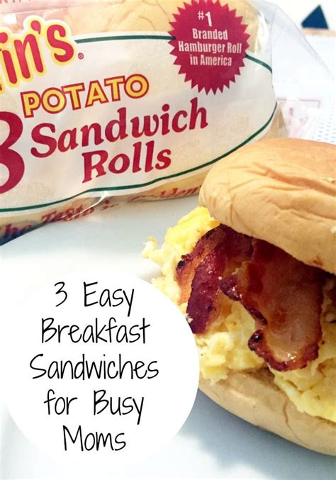 easy breakfast sandwiches  busy moms readytoroll easy breakfast