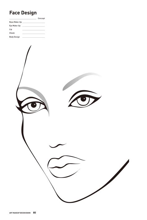 printable face charts  makeup makeup vidalondon makeup face