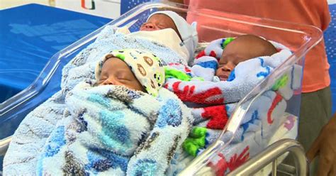 47 year old woman gives birth to triplets cbs news