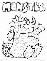 Dauber Monster Paint Sheets Dot Do Halloween Preschool Painting Pages Monsters Activities Printables Coloring Worksheets Kids Crafts Activity Choose Board sketch template
