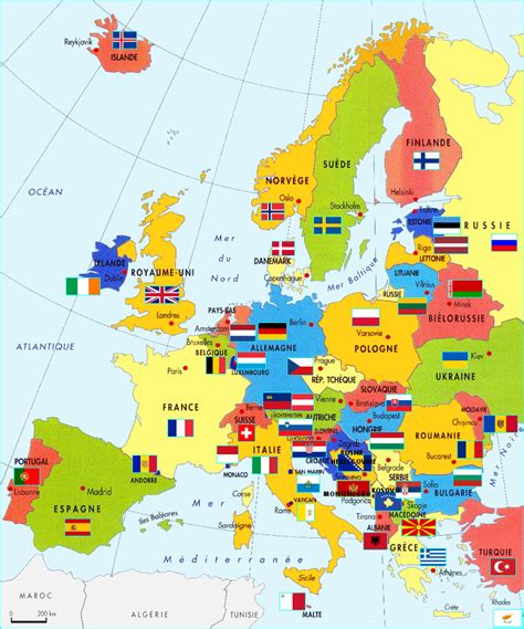 carte geographique de  europe primanyccom