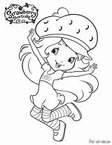 Strawberry Shortcake Coloring Muffin Blueberry sketch template