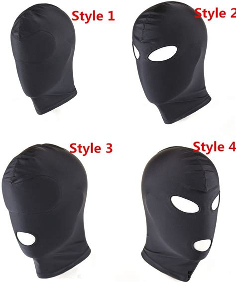 4 Styles Choose Fetish Unisex Bdsm Hood Mask Blindfolded Adult Games