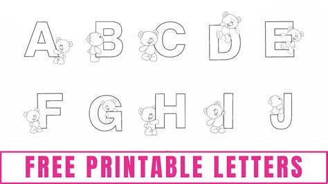 printable alphabet letters printable templates