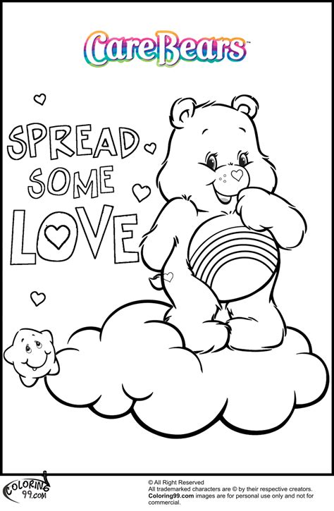 printable care bear coloring pages printable world holiday
